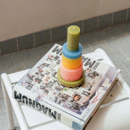 Candl Stack 03 - Pink & Yellow